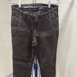 NWOT Dovetail Workwear Day Construct | Brown Canvas | Women’s 10 x 34 (Tall)